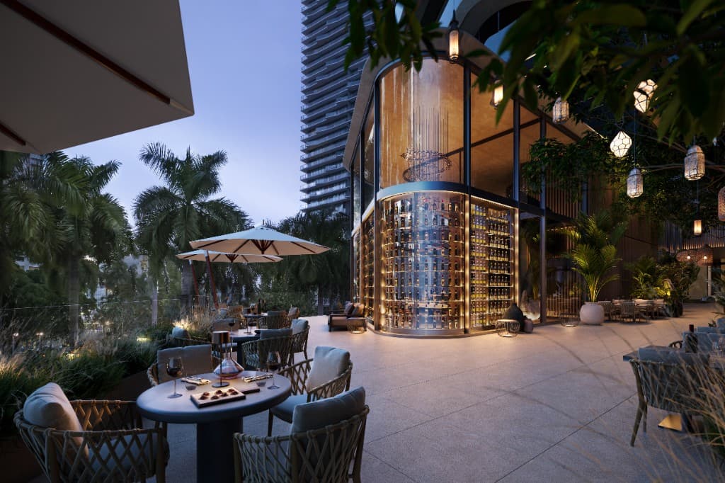 ORA by Casa Tua outdoor lounge and cocktail bar surrounded by tropical gardens